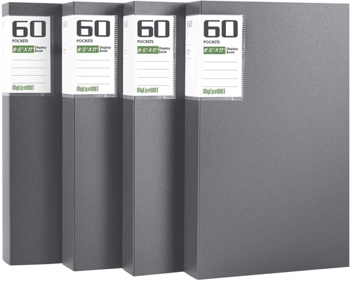 Binder with plastic sleeves - binder,