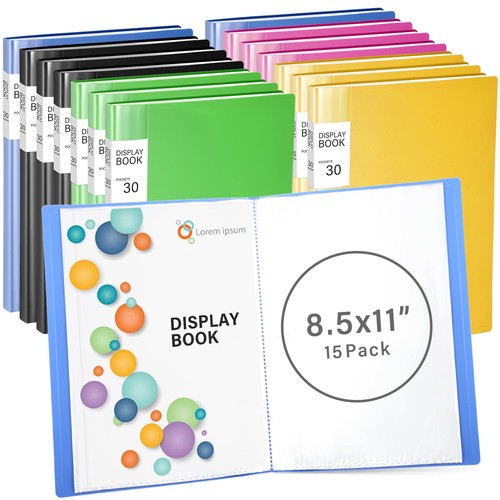 Pcs binder with - 15, plastic