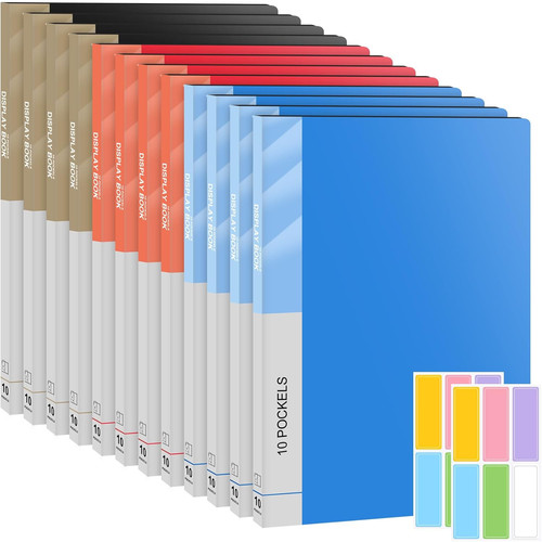 Display folder with plastic - with,