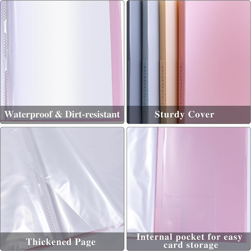 Binder with plastic sleeves - plastic,