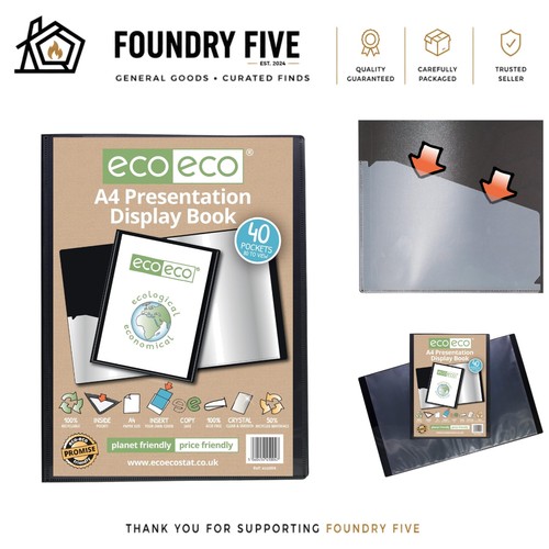 Black pocket recyclable - 40,