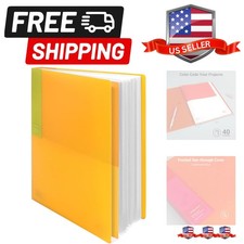 40-Pocket Binder with Plastic