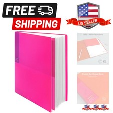 20-Pocket Binder with Plastic