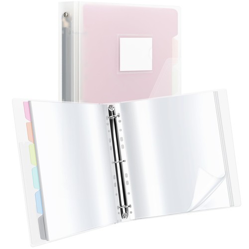 50pocket clear binder plastic - clear,